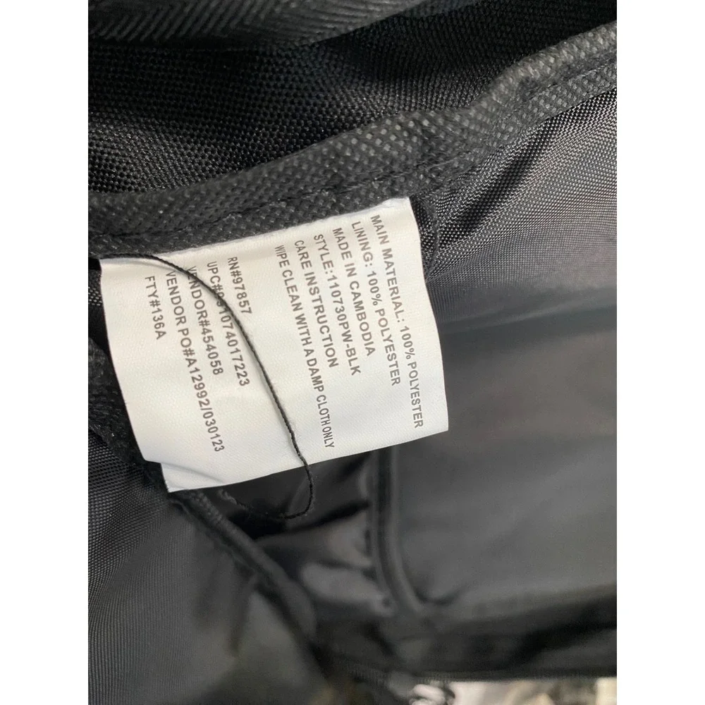 Eastsport Core Scholastic Backpack Unisex 19in Black Padded Laptop Adjustable